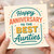 Happy Anniversary To The Best Aunties Card - Colourful Confetti Design - Anniversary Greeting Card for Aunties, Two Aunts - Heartfelt Celebration with Envelope