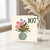 107th Birthday Card, Floral Vase Design