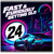 24th Birthday Card, Fast & Furiously Getting Old Neon Sports Car Design