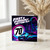 70th Birthday Card, Fast & Furious Style Neon Sports Car Design