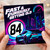 84th Birthday Card, Fast & Furiously Getting Old Racing Card