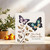 Father-in-Law Birthday Card - Elegant Butterflies Design - For a Lovely Father in Law - 145mm x 145mm Square Greeting Card, Includes Kraft Envelope