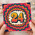 24th Birthday Card, Retro Wavy Number 24 Card