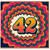 42nd Birthday Card, Retro Colourful Number 42 Card