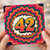 42nd Birthday Card, Retro Colourful Number 42 Card