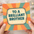 To a Brilliant Brother Birthday Card - Retro Sunburst Design - Greeting Card for Brother, For Him