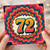 72nd Birthday Card, Retro Colourful Number 72 Card