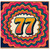 77th Birthday Card, Retro Colourful Number 77 Card