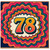 78th Birthday Card, Retro Colourful 78 Card
