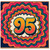 95th Birthday Card, Retro Colourful Age 95 Card