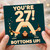 27th Birthday Card, Funny Bottoms Up Party Card