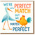 We're Not a Perfect Match But We Match Perfect - Cute Love/Anniversary Card with Stork and Chicken - Funny Romantic Card for Partner, Boyfriend, Girlfriend or Spouse - Blank Inside