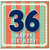 36th Birthday Card, Happy Birthday Card for Him or Her
