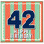 42nd Birthday Card, Happy Birthday Card