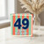 49th Birthday Card, Happy Birthday Retro Number 49 Card