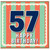 57th Birthday Card, Happy Birthday Card