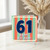 61st Birthday Card, Happy Birthday Card for 61 Year Old