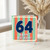 64th Birthday Card, Happy Birthday Card for 64 Year Old