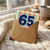 65th Birthday Card, Happy Birthday Retro Striped Card