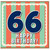 66th Birthday Card, Happy Birthday Card