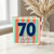 70th Birthday Card, Happy Birthday Retro Stripe Design