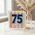 75th Birthday Card, Happy Birthday Retro Striped Design