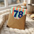 78th Birthday Card, Happy Birthday Retro Stripe Design
