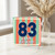 83rd Birthday Card, Happy Birthday Retro Stripe Design
