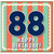 88th Birthday Card, Retro Striped Happy Birthday Card