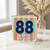 88th Birthday Card, Retro Striped Happy Birthday Card