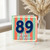 89th Birthday Card, Retro Striped Happy Birthday Card