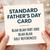 Standard Father's Day Card - Funny Dad Greeting with Fart Joke and Golf References - Humour Card for Dad