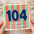 104th Birthday Card, Happy Birthday Card for 104 Year Old