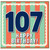107th Birthday Card, Happy Birthday 107 Card