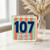 107th Birthday Card, Happy Birthday 107 Card