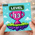 13th Birthday Card, Pixel Art Level 13 Trophy Design