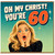 60th Birthday Card, Oh My Christ You're 60 Funny Retro Card