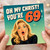 69th Birthday Card, Oh My Christ You’re 69 Funny Retro Birthday Card
