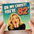 82nd Birthday Card, Oh My Christ You’re 82 Funny Religious Birthday Card