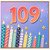109th Birthday Card, Colourful Candles and Fireworks Card