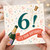 6th Birthday Card, It’s Your Birthday Champagne Celebration Card