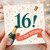 16th Birthday Card, It's Your Birthday Champagne Celebration Card
