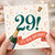 29th Birthday Card, It’s Your Birthday Champagne Celebration Card