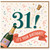31st Birthday Card, It’s Your Birthday Card, Champagne Celebration Card