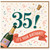 35th Birthday Card, It’s Your Birthday Champagne Celebration Card