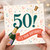 50th Birthday Card, It's Your Birthday Champagne Celebration Card
