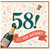 58th Birthday Card, It’s Your Birthday Champagne Celebration Card