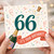 66th Birthday Card, It's Your Birthday Celebration Card