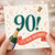 90th Birthday Card, It’s Your Birthday Celebration Card with Champagne Bottle Design