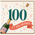100th Birthday Card, It’s Your Birthday Champagne Celebration Card